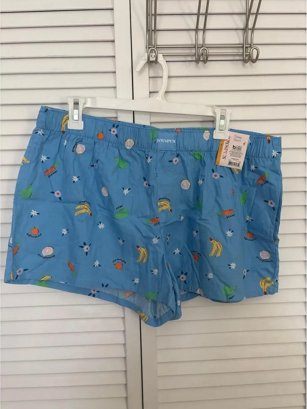 Joyspun womens sleep shorts with fruit pattern Lg